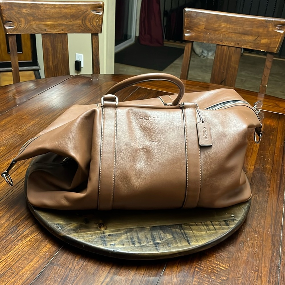 Large coach duffle bag